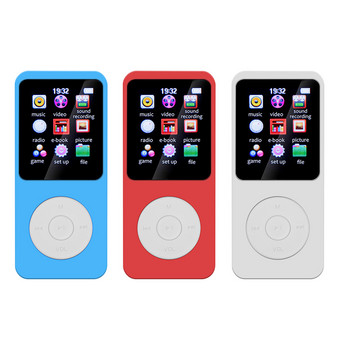 Έγχρωμη οθόνη 1,8 ιντσών MP3 MP4 Music Player Ενσωματωμένο ηχείο Mini Walkman Bluetooth 5.0 Supppt TF Card for Windows XP