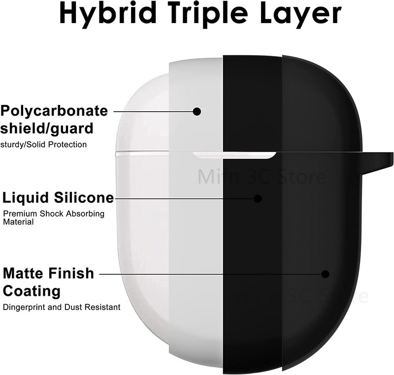 Torbica za Bose QuietComfort Earbuds II Case Mekana silikonska zaštitna navlaka s uzicom za QuietComfort Earbuds II 2022 torbica