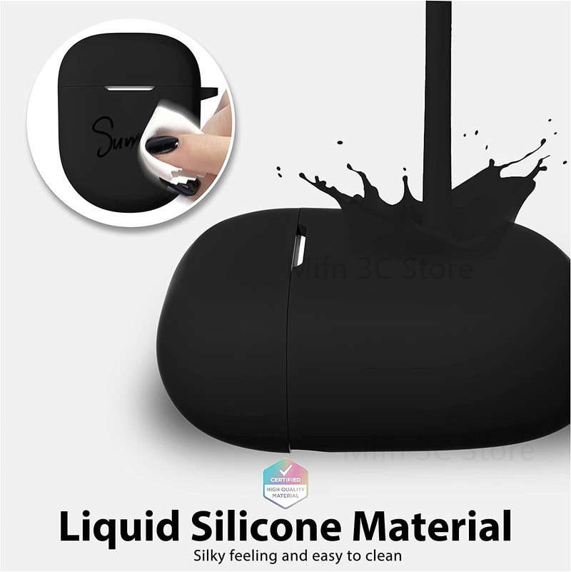 Torbica za Bose QuietComfort Earbuds II Case Mekana silikonska zaštitna navlaka s uzicom za QuietComfort Earbuds II 2022 torbica