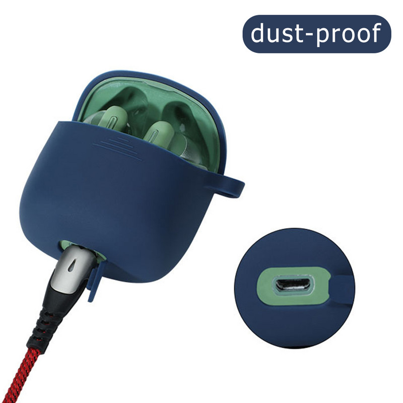 Silikonska futrola za bežične slušalice Za JBL Tune 220TWS Jednodijelna futrola za slušalice u boji Za JBL Tune 220 TWS jednodijelna zaštitna maska