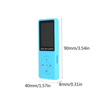 2021 MP3/4 Lossless Sound Music Player με συμβατή με Bluetooth υποστήριξη συσκευής εγγραφής FM για κάρτα μνήμης 32G λεπτά πλήκτρα αφής 1,8 ιντσών