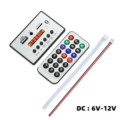 6V 12V Bluetooth 5.0 MP3 modul ploče za dekodiranje Bežični automobilski USB MP3 player TF utor za karticu USB FM s mikrofonom Handsfree kontrola
