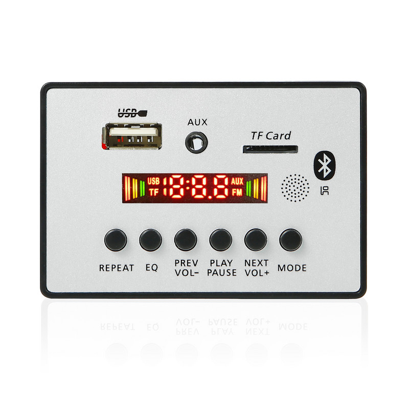 6V 12V Bluetooth 5.0 MP3 modul ploče za dekodiranje Bežični automobilski USB MP3 player TF utor za karticu USB FM s mikrofonom Handsfree kontrola