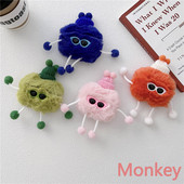 3D animacinis filmas mielas 3D pliušinis Tpu minkštas šildytuvas silikoninis Bluetooth belaidis ausinių dėklas, skirtas Apple AirPods 3 Pro, skirtas AirPods 2 1 dangtelis