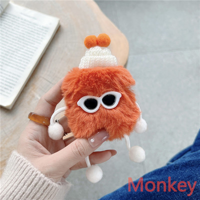 3D animacinis filmas mielas 3D pliušinis Tpu minkštas šildytuvas silikoninis Bluetooth belaidis ausinių dėklas, skirtas Apple AirPods 3 Pro, skirtas AirPods 2 1 dangtelis