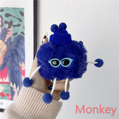 3D animacinis filmas mielas 3D pliušinis Tpu minkštas šildytuvas silikoninis Bluetooth belaidis ausinių dėklas, skirtas Apple AirPods 3 Pro, skirtas AirPods 2 1 dangtelis