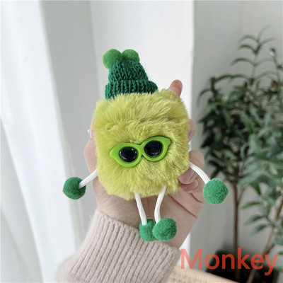 3D animacinis filmas mielas 3D pliušinis Tpu minkštas šildytuvas silikoninis Bluetooth belaidis ausinių dėklas, skirtas Apple AirPods 3 Pro, skirtas AirPods 2 1 dangtelis