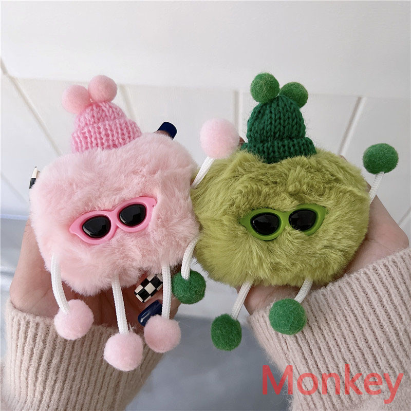 3D animacinis filmas mielas 3D pliušinis Tpu minkštas šildytuvas silikoninis Bluetooth belaidis ausinių dėklas, skirtas Apple AirPods 3 Pro, skirtas AirPods 2 1 dangtelis