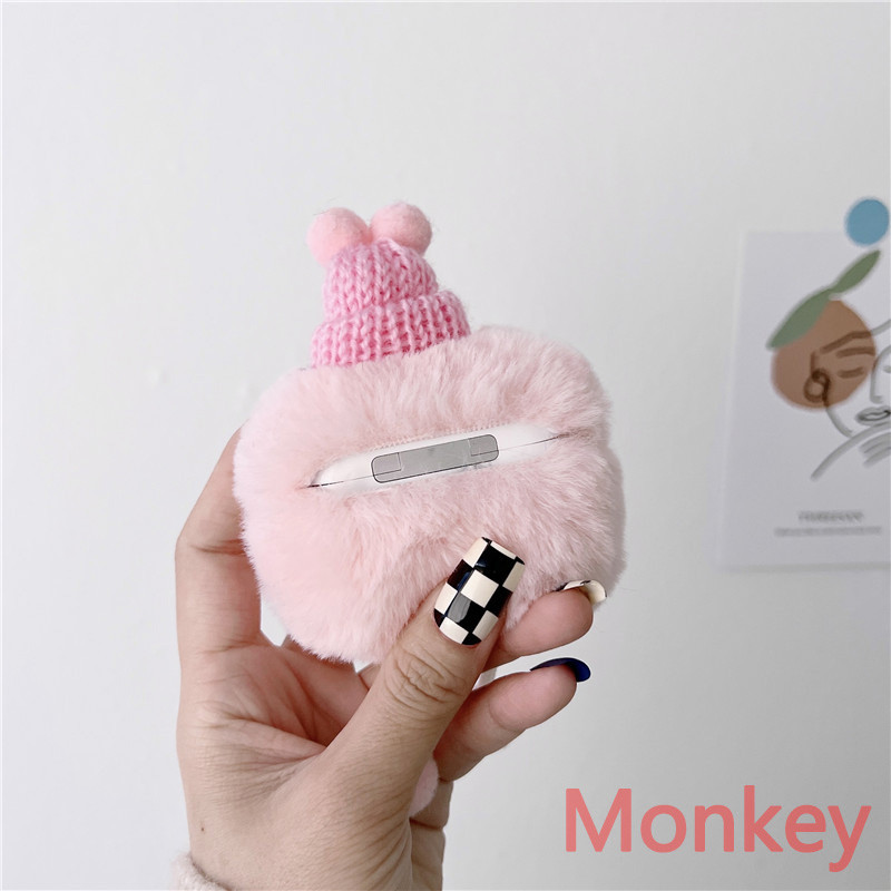 3D animacinis filmas mielas 3D pliušinis Tpu minkštas šildytuvas silikoninis Bluetooth belaidis ausinių dėklas, skirtas Apple AirPods 3 Pro, skirtas AirPods 2 1 dangtelis