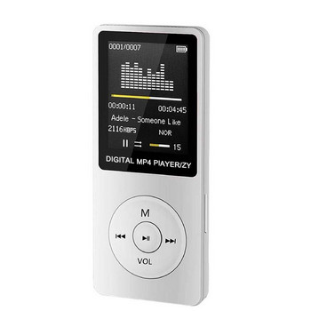 Аудио плейър Ученически аксесоари Гледане на филми MP4 Четец на карти Сладък подарък Кабел за слушалки Музикални плейъри Бял
