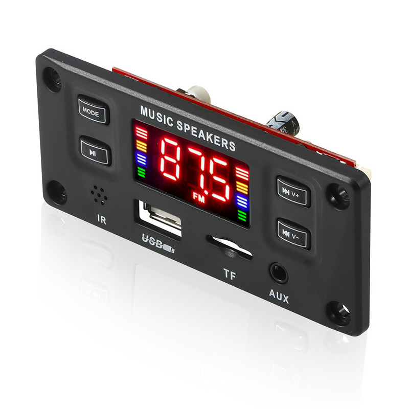2 X 30W stereo 60W pojačalo USB TF FM radio modul, zaslon u boji, modul dekodera kompatibilan s Bluetoothom i daljinskim upravljačem za automobil