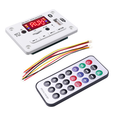 kebidu 5V 12V Bluetooth 5.0 Hands-free MP3 player ploča dekodera Auto FM radio modul podrška FM TF USB AUX snimači