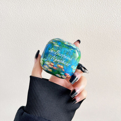 Plastična torbica s uljnim slikama Sunčevog cvijeta za Samsung Galaxy Buds Pro/Live /2 s mekim poklopcem u obliku ključa za masku Galaxy Buds Pro