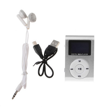 MX-801 Mini USB Metal Clip Υποδοχή κάρτας Micro SD TF Οθόνη LCD Μουσική MP3 Player