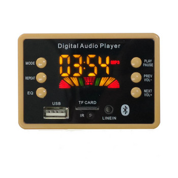 Bluetooth-съвместим 5.0 безжичен MP3 WMA декодер платка цветен екран аудио модул автомобил MP3 AUX интерфейс поддръжка USB TF FM