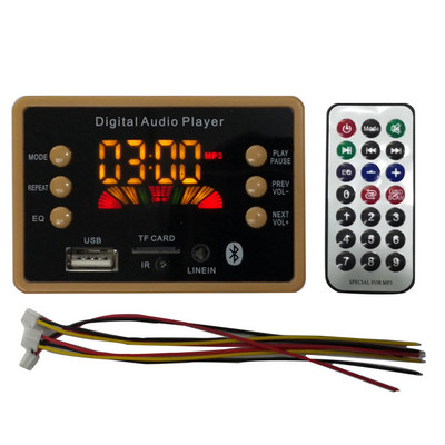 Bluetooth-kompatibilis 5.0 vezeték nélküli MP3 WMA dekóder kártya színes képernyő audio modul autós MP3 AUX interfész USB TF FM támogatás