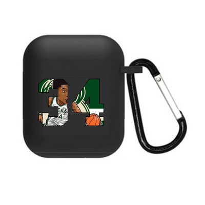 Basketball Superstar 23 24 kaitsev kõrvaklappide ümbris Apple Airpodsi ümbrisele 1 ja 2/3/pro/pro 2 löögikindlale laadimiskasti kotile