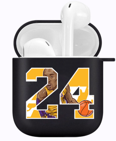 Basketball Superstar 23 24 kaitsev kõrvaklappide ümbris Apple Airpodsi ümbrisele 1 ja 2/3/pro/pro 2 löögikindlale laadimiskasti kotile