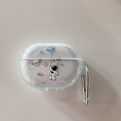 Simple Clear Smiley Face armas kõrvaklappide ümbris Huawei Freebuds 4/3 4i 5i 4e pehme silikoonist Bluetooth-peakomplekti laadimiskarbi kate