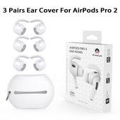 3 páry mäkkých silikónových slúchadiel do uší, náušníky s krídelkami a háčikmi pre AirPods Pro 2, príslušenstvo k Bluetooth slúchadlám