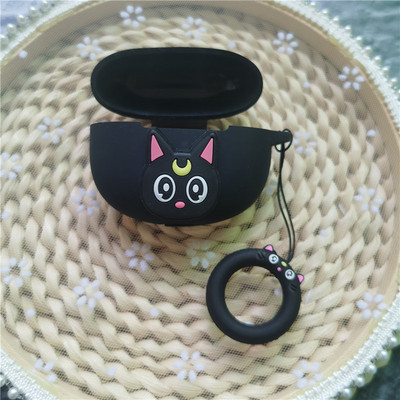 Husă cu desene animate pentru Realme Buds Air 3 Husă Inel din silicon Anti-cădere Protejează căști Bluetooth Casetă Accesorii Husă