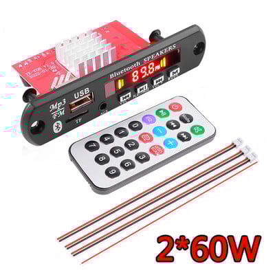 Kebidu DC 8V-24V 2*60W Bežični mp3 player Pojačalo Dekoder Ploča 120W Bluetooth 5.0 audio modul USB FM Glazba Za auto radio