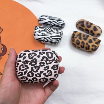 Калъф за AirPods 2 1 Pro Pink Leopard Zebra Pattern Калъфи за слушалки Твърди компютърни слушалки Кутия за зареждане Капак Аксесоари за Air Pods 3