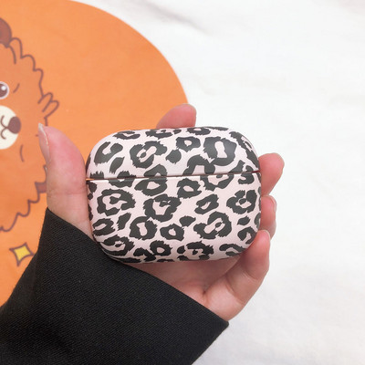 Dėklas, skirtas AirPods 2 1 Pro Pink Leopard Zebra Pattern Ausinių dėklai Kietieji kompiuterio ausinių įkrovimo dėžutės dangteliai Air Pods 3 priedai