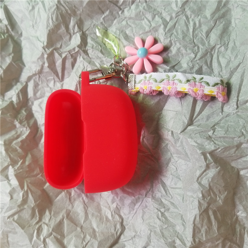 Για JBL Wave 200 TWS Θήκη με κρεμαστό πολύχρωμο λουλούδι Κάλυμμα ακουστικών Cute for Jbl W200 Silicone Box Hearphone Accessories