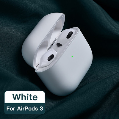 ATS 2021 Net Eredeti folyékony szilikon fülhallgató tok Apple Airpods 3-hoz Puha vékony burkolat Airpods 3-hoz Protective Fundass
