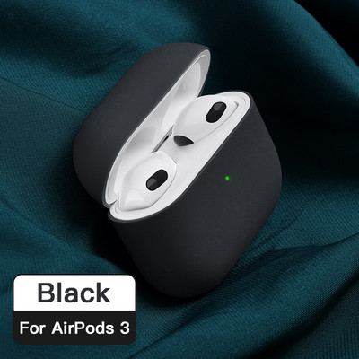 ATS 2021 Net Eredeti folyékony szilikon fülhallgató tok Apple Airpods 3-hoz Puha vékony burkolat Airpods 3-hoz Protective Fundass
