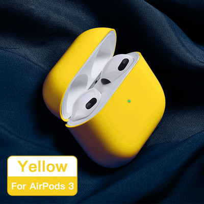 ATS 2021 Net Eredeti folyékony szilikon fülhallgató tok Apple Airpods 3-hoz Puha vékony burkolat Airpods 3-hoz Protective Fundass