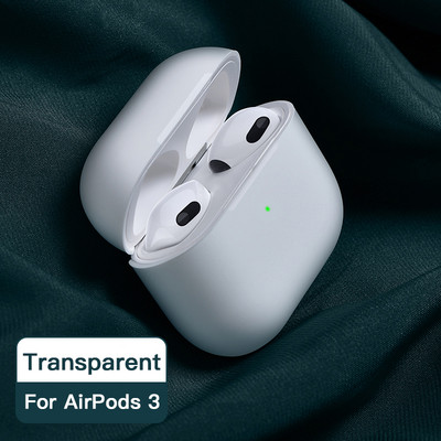 ATS 2021 Net Eredeti folyékony szilikon fülhallgató tok Apple Airpods 3-hoz Puha vékony burkolat Airpods 3-hoz Protective Fundass