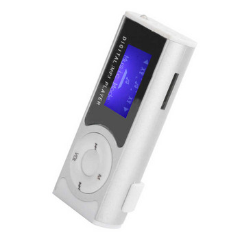 Преносим спортен MP3 музикален плейър Мини заден клипс LCD мини екран Музикален носител с поддръжка на слушалки Режим на фенерче