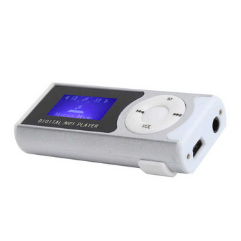 Преносим спортен MP3 музикален плейър Мини заден клипс LCD мини екран Музикален носител с поддръжка на слушалки Режим на фенерче