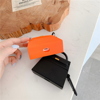 Мини ръчна чанта Калъф за слушалки за Apple Airpods 2 3 Generation Силиконова луксозна чанта Калъф за AirPods Pro Защитна обвивка AirPod
