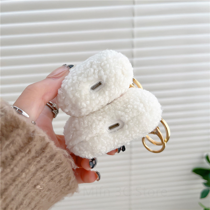 Husă nouă de pluș pentru Airpod Pro 2 Husă moale pentru căști cu urs de desene animate Husă încălzitoare de mâini pentru husă de generație a 3-a pentru Apple Airpods