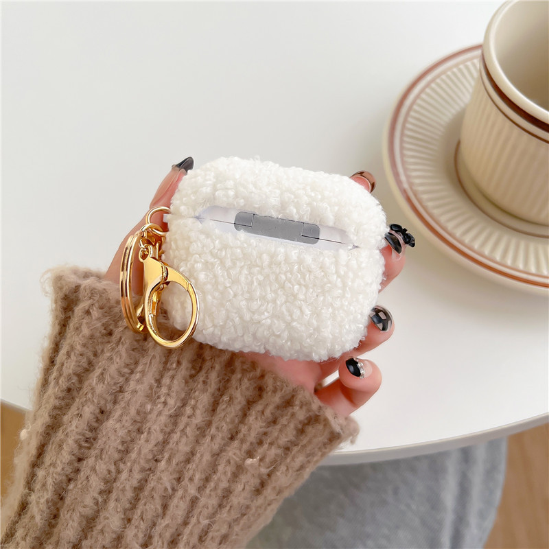 Husă nouă de pluș pentru Airpod Pro 2 Husă moale pentru căști cu urs de desene animate Husă încălzitoare de mâini pentru husă de generație a 3-a pentru Apple Airpods