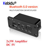 KBT Bluetooth MP3 WMA dekóder kártya audio modul 2X3W hangszóró autós FM rádió modul támogatás TF USB AUX audio DC 5V