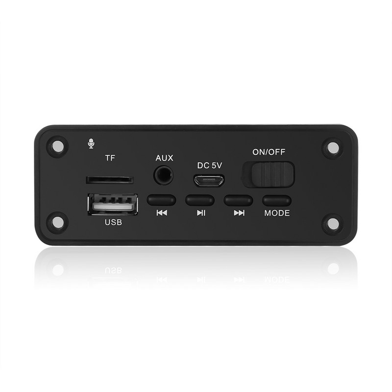 KBT Bluetooth MP3 WMA dekóder kártya audio modul 2X3W hangszóró autós FM rádió modul támogatás TF USB AUX audio DC 5V