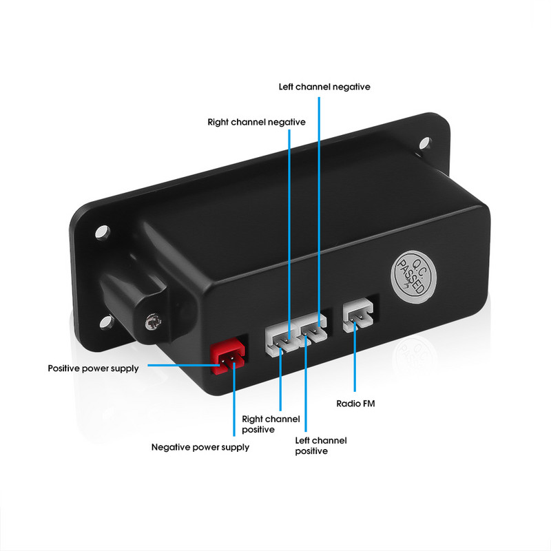 KBT Bluetooth MP3 WMA dekóder kártya audio modul 2X3W hangszóró autós FM rádió modul támogatás TF USB AUX audio DC 5V