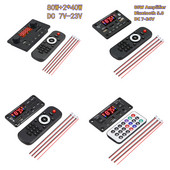 DC 8v-24V 80W Amplificator Bluetooth 5.0 MP3 Player Placă de decodor WAV Auto Modul radio FM Suport TF USB AUX Mâini libere Înregistrare apel
