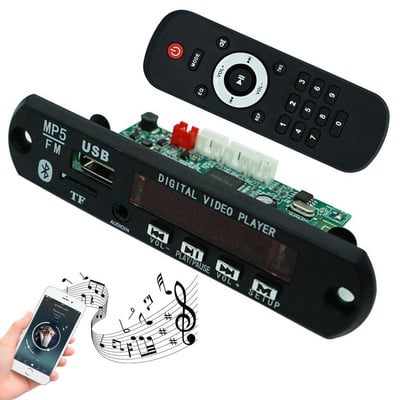 HD MP3 dekoodrite moodulplaat 1080P MP4 MP5 kadudeta juhtmevaba 5.0 dekoodrite tahvel USB TF FM käed-vabad juhtmevaba MP3 WMA