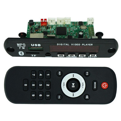 Модулна платка за HD MP3 декодери 1080P MP4 MP5 безжична безжична 5.0 декодираща платка Модул USB TF FM Hands-Free безжична MP3 WMA