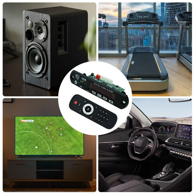 HD MP3 Decoders Module Board 1080P MP4 MP5 Lossless Wireless 5.0 Decoders Board Module USB TF FM Hands-free Wireless MP3 WMA