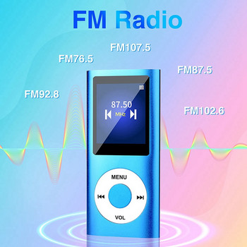 Συσκευή αναπαραγωγής MP3 με Bluetooth 5.0, συσκευή αναπαραγωγής μουσικής με κάρτα TF 32 GB, FM, ακουστικά, φορητή συσκευή αναπαραγωγής μουσικής Hifi