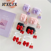 Prabangus 3D animacinių filmų lankelis raktų pakabukas pakabukas silikoninis ausinių ausinių dėklas Apple airpods 1 2 airpods pro Belaidis mielas dangtelis