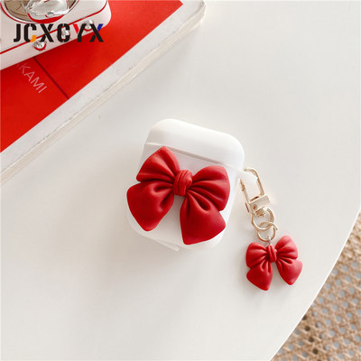 Prabangus 3D animacinių filmų lankelis raktų pakabukas pakabukas silikoninis ausinių ausinių dėklas Apple airpods 1 2 airpods pro Belaidis mielas dangtelis