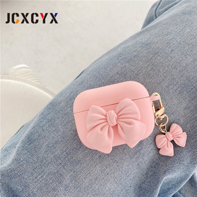 Prabangus 3D animacinių filmų lankelis raktų pakabukas pakabukas silikoninis ausinių ausinių dėklas Apple airpods 1 2 airpods pro Belaidis mielas dangtelis