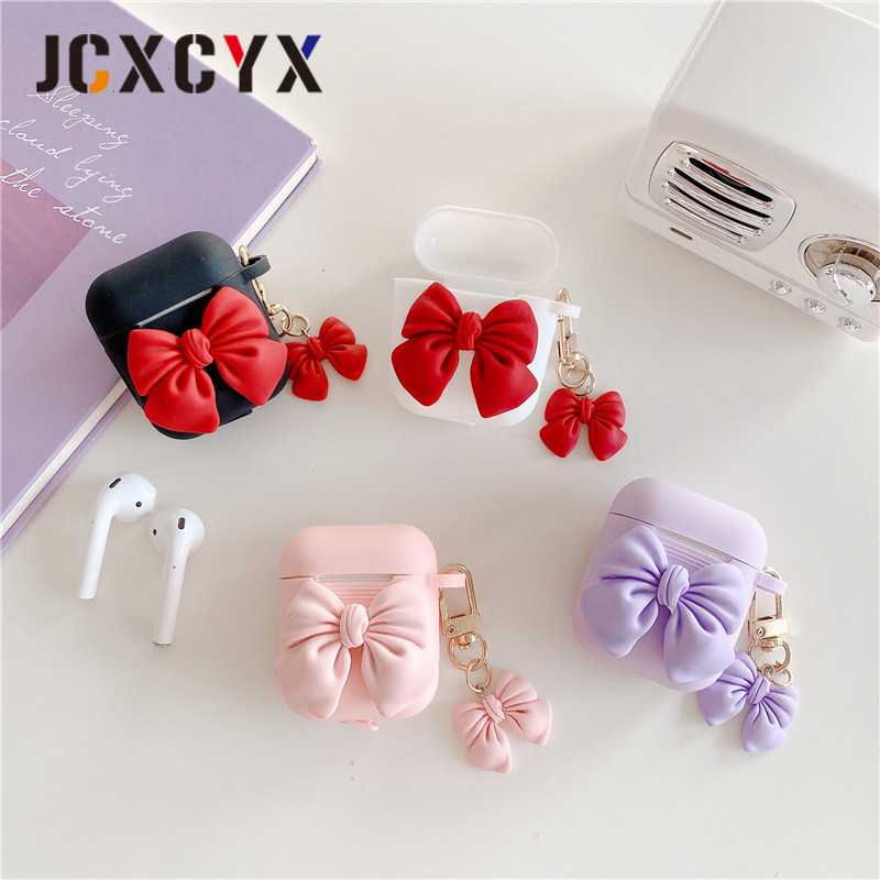 Prabangus 3D animacinių filmų lankelis raktų pakabukas pakabukas silikoninis ausinių ausinių dėklas Apple airpods 1 2 airpods pro Belaidis mielas dangtelis